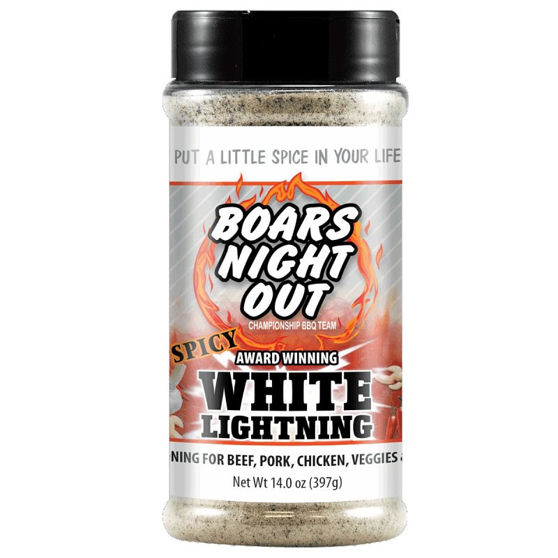 Boar's Night Out OW86531 Rub, Solid, Spicy White Lightning, 14 oz Can