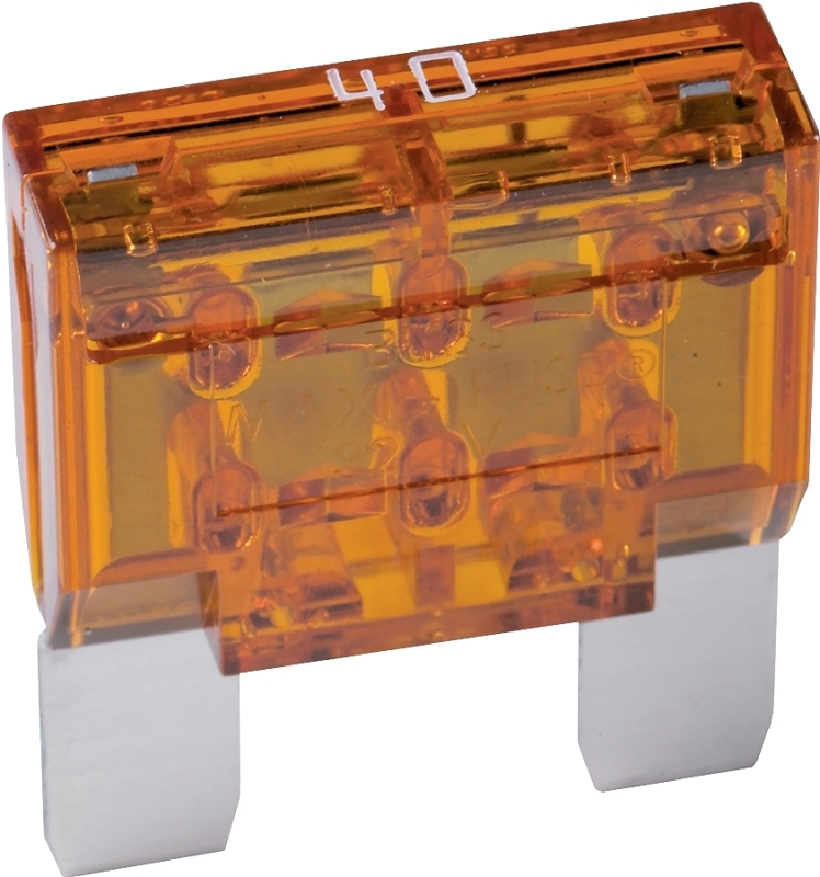 Bussmann MAXI Series BP/MAX-40-RP Automotive Fuse, Fast-Acting Fuse, MAX, 32 VDC, 40 A, 1 kA Interrupt