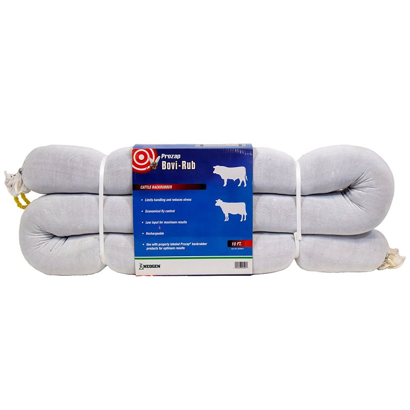 Prozap 5079610 Cattle Backrubber, Rubber, White, For: Beef, Dairy, Sheep, Equine