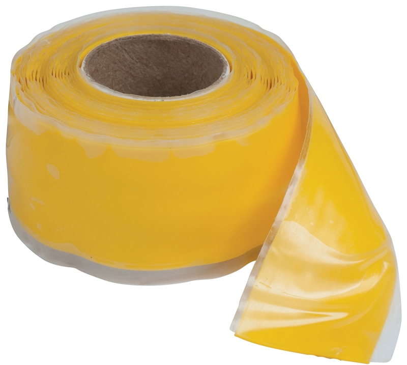 Gardner Bender HTP-1010YLW Repair Tape, 10 ft L, 1 in W, Silicone Backing, Yellow