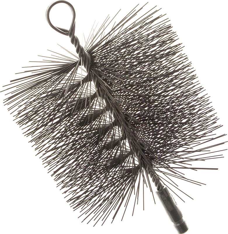 Imperial Premium Series BR0186 Chimney Brush, 8 in Dia Brush, 12 in L Brush, Steel Trim