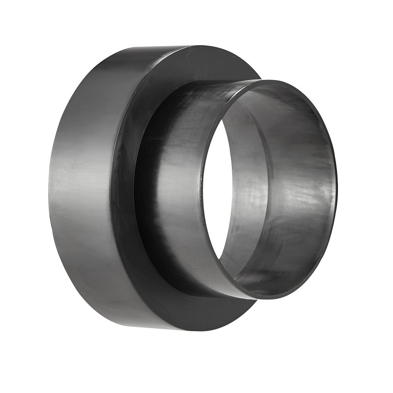 Lambro 235 Duct Adapter, 3 to 4 in Connection, Female x Male, Polypropylene, Black