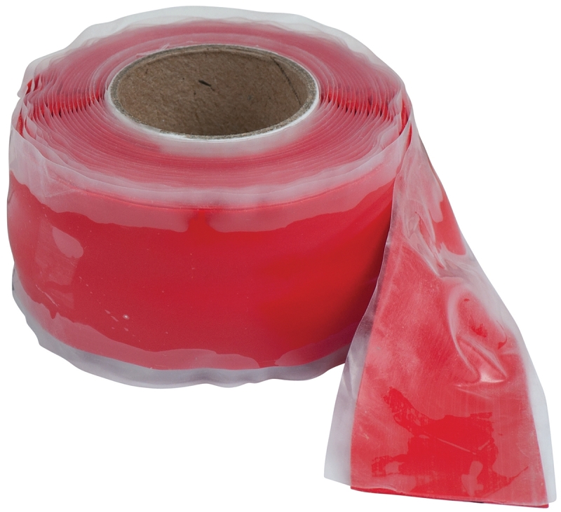 Gardner Bender HTP-1010RED Repair Tape, 10 ft L, 1 in W, Silicone Backing, Red