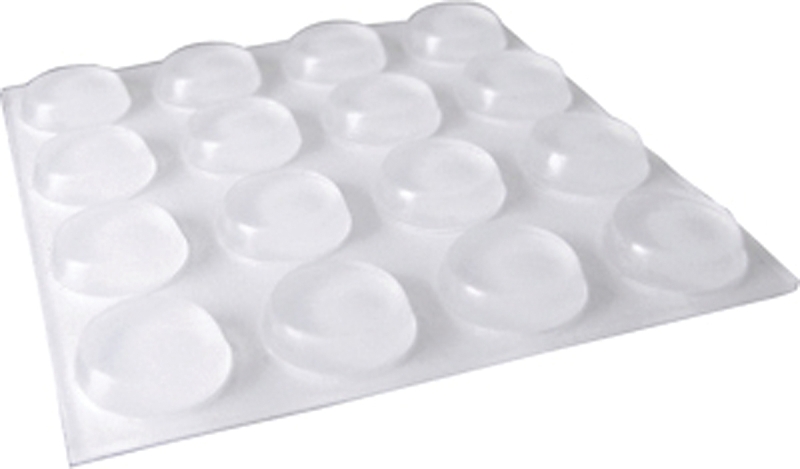 Shepherd Hardware 9967 Surface Guard Adhesive Bumper Pad, 1/2 in, Round, Vinyl, Clear