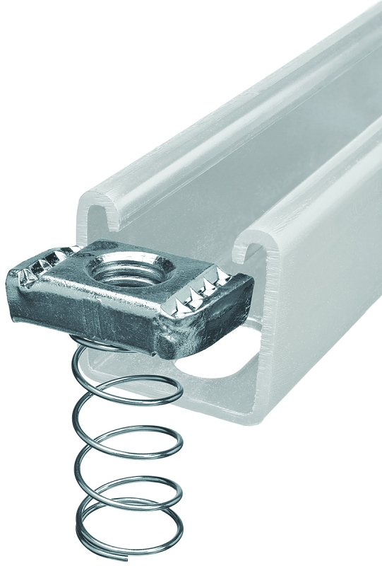 SuperStrut 100 Series ZA1001/4EG-10 Spring Nut, Steel, For: "A" and "C" Series Channels and Inserts