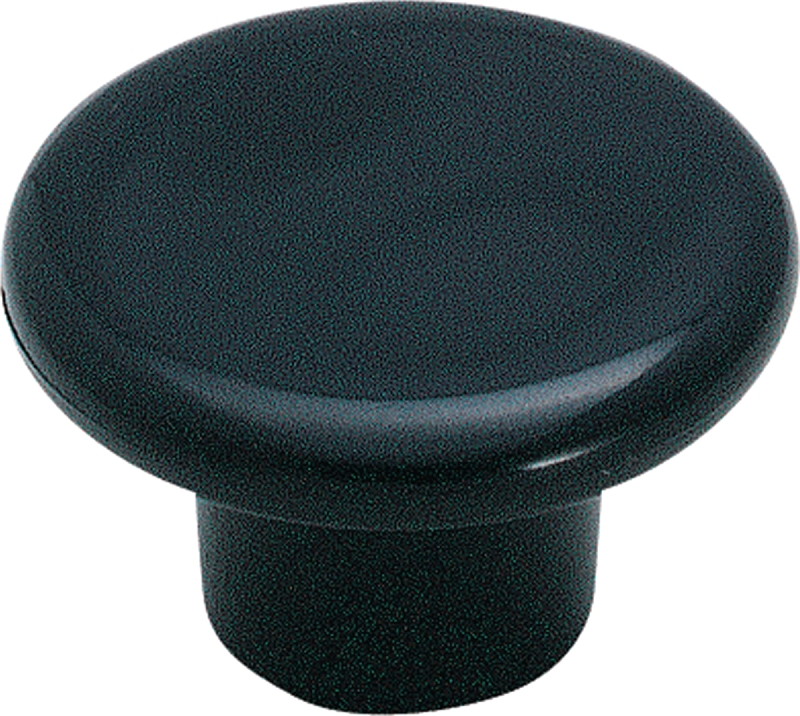 Amerock Allison Value Series BP802PBK Cabinet Knob, 13/16 in Projection, Plastic, Black