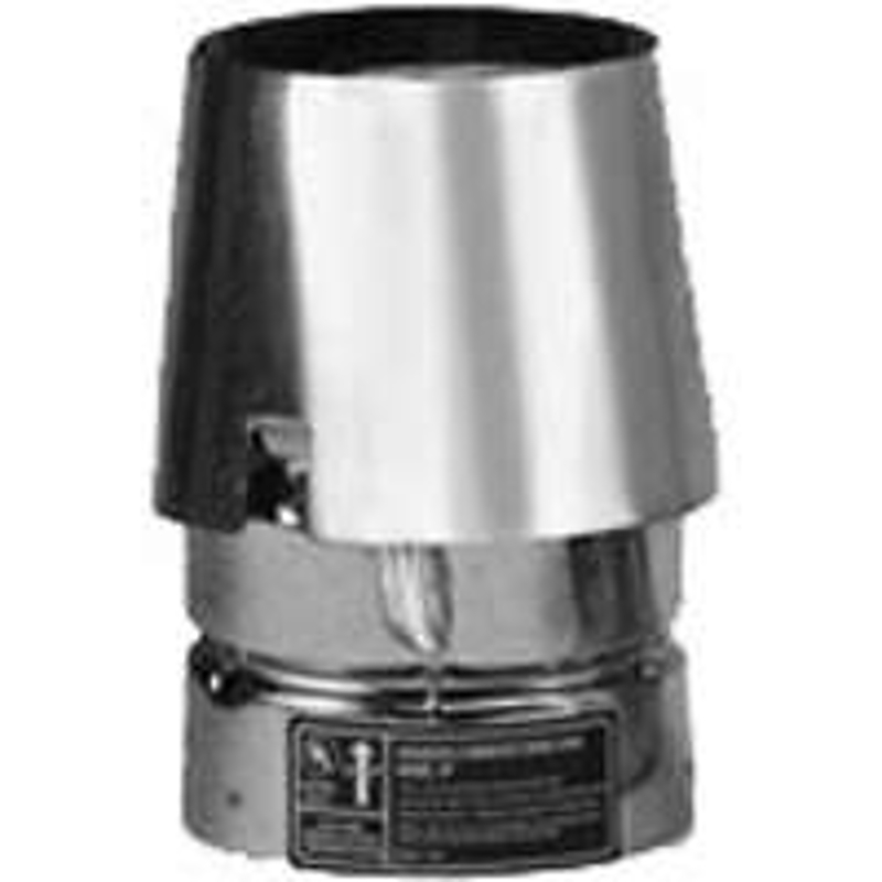Selkirk 243803 Pipe Exit Cap, 3 in Dia, 5-3/4 in L, 3 in Connection, Stainless Steel, Galvanized