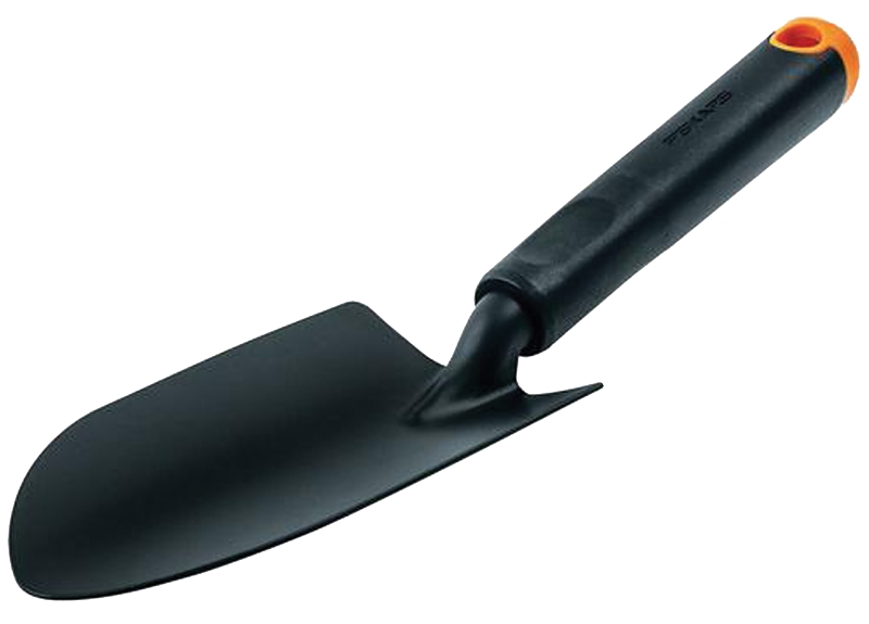 Fiskars 373620-1001 Trowel, Stainless Steel Blade, Ergonomic Handle, 12 in OAL