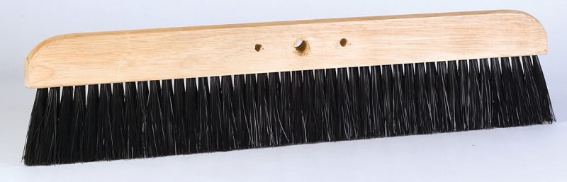 DQB 11908 Concrete Smoother Brush, 24 in L Brush, 24 in OAL, Polypropylene Bristle, Black Bristle, Wood Handle