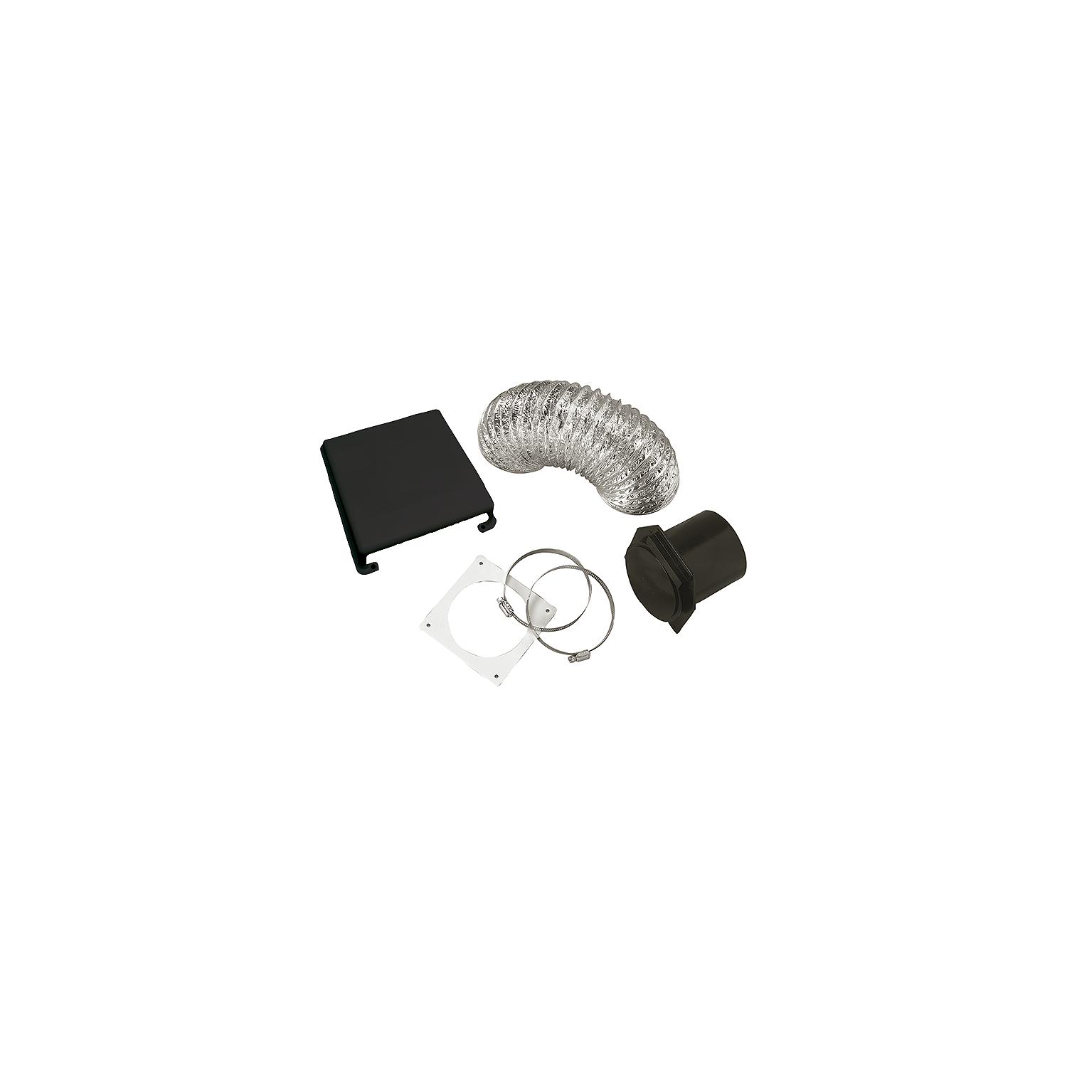 WESTLAND VID403AB Deluxe Dryer Vent Kit (Black Vent Cover)