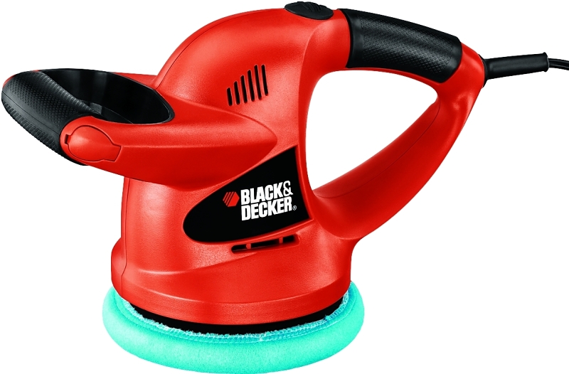 Black+Decker WP900 Orbital Car Buffer Waxer/Polisher, 0.5 A, 6 in Dia Wheel, 4400 rpm Speed, 1-Speed, Switch Control