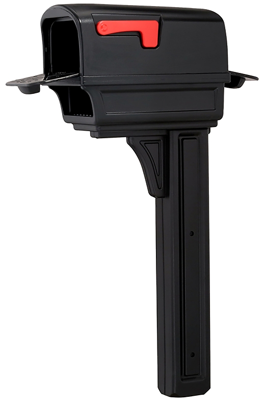 Gibraltar Mailboxes Gentry Series GGC1B0000 Mailbox Post Combo, 1000 cu-in Mailbo, Plastic Mailbo, 49.6 in H Post