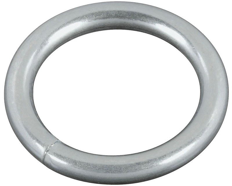 National Hardware 3155BC Series N223-123 Welded Ring, 195 lb Working Load, 1 in ID Dia Ring, #7 Chain, 3/16 in Wire
