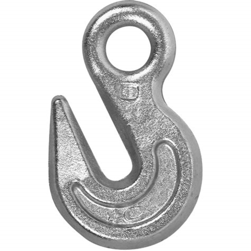 Campbell T9001824 Eye Grab Hook, 1/2 in, 9200 lb Working Load, 43 Grade, Steel, Zinc-Plated