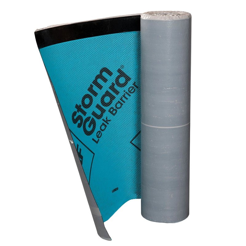 GAF 0915000MV Roofing Leak Barrier, 66.7 ft L, 36 in W, Fiberglass, Blue