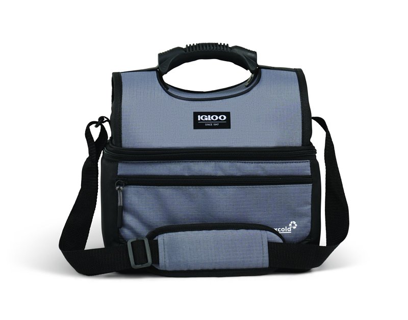 Igloo Latitude Gripper Series 00064340 Cooler Bag, 10-1/2 in L, 8-1/2 in W, 12 oz Capacity, Polyester, Carbon, Pack of 2