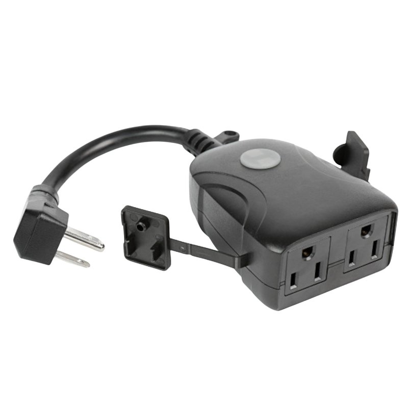 Feit Electric PLUG/WIFI/WP Outdoor Smart Plug, 120 V, Black