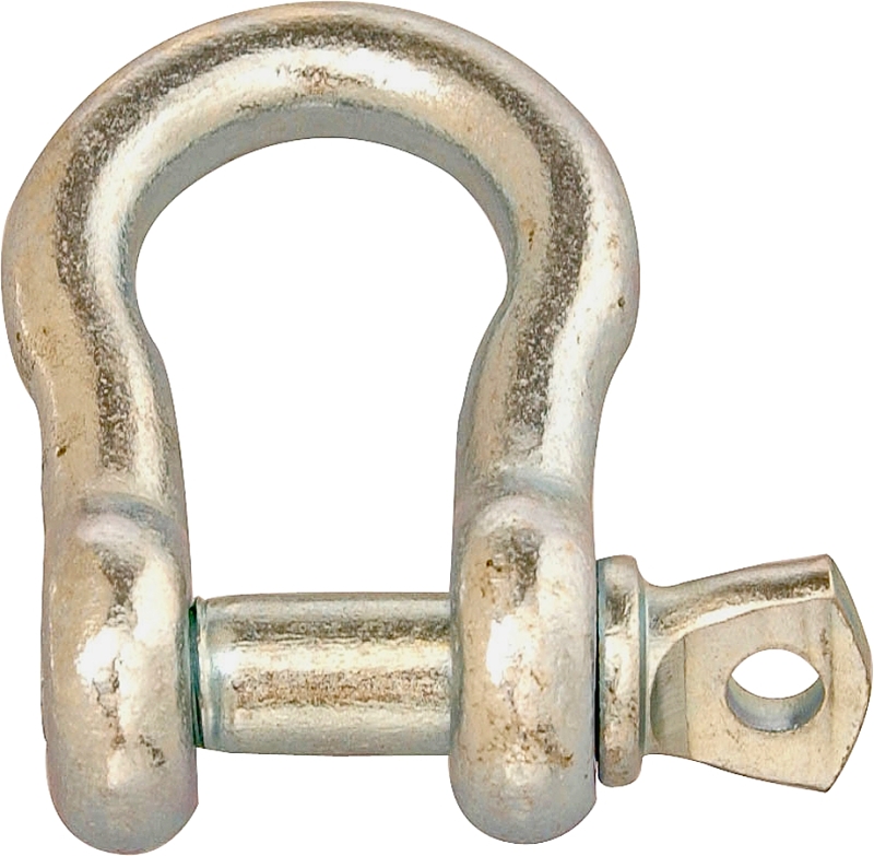 Campbell T9600635 Anchor Shackle, 3/8 in Trade, 1000 lb Working Load, 0.35 in Dia Wire, Carbon Steel, Zinc-Plated