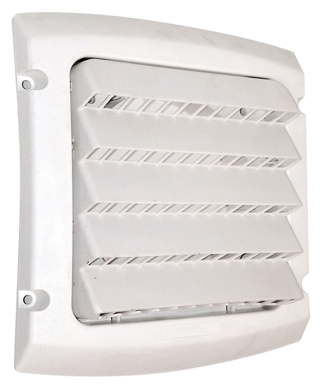 Dundas Jafine ProVent LC4WX Intake Exhaust Cap, Round Duct, 4 in Duct, Polypropylene, White