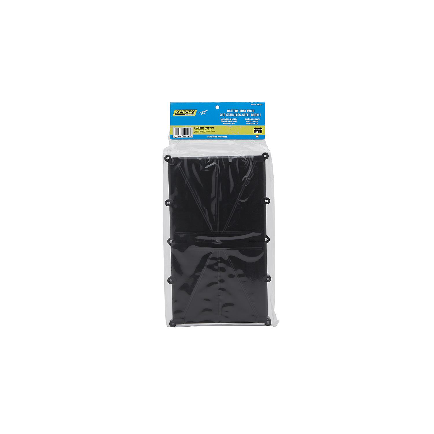 Seachoice 22013 Battery Tray w/Strap & Stainless-Steel Buckle, 24/cs