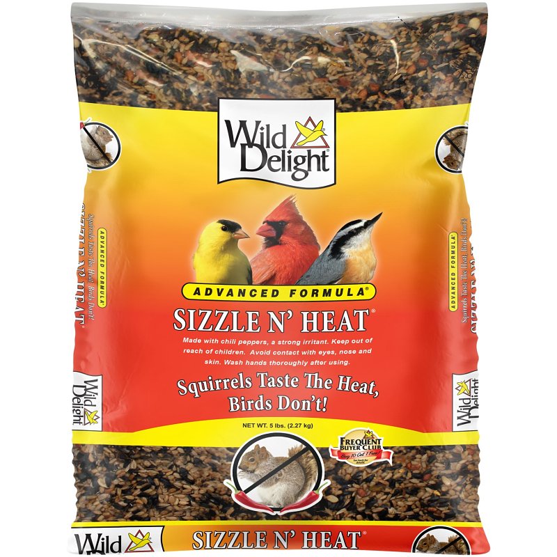 Wild Delight Sizzle Nâ Heat 372050 Sunflower Kernel Wild Bird Food, 5 lb, Blended, Bag