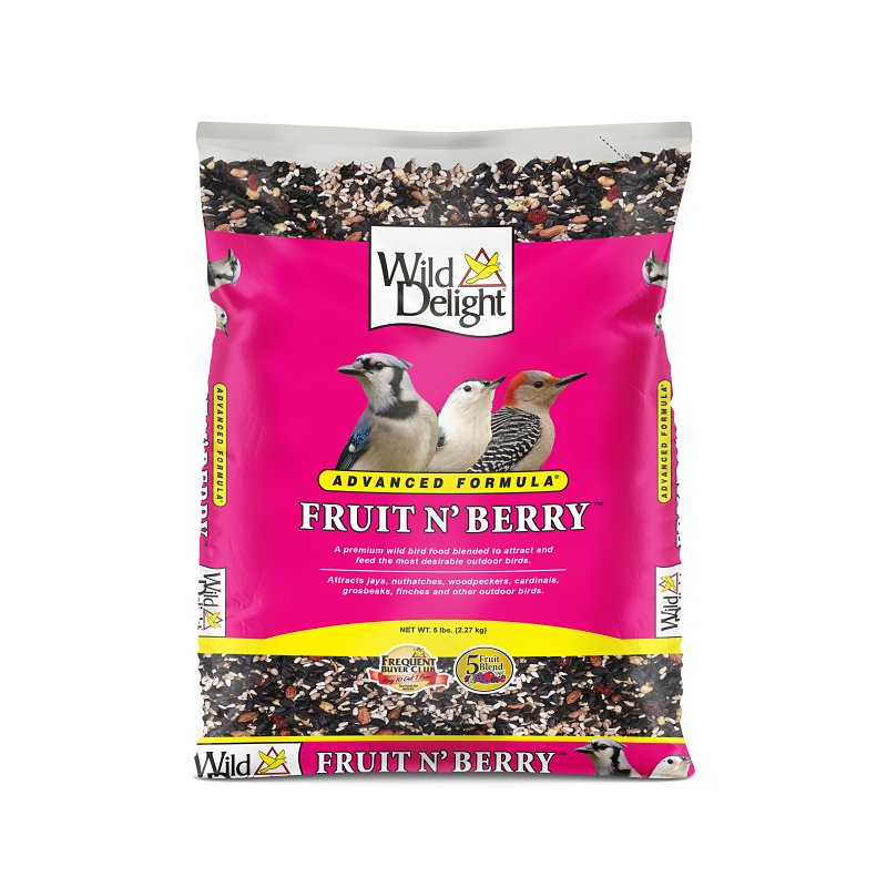 Wild Delight 365050 Dried Cherries Bird Food, 5 lb, Berry, Fruit Bag
