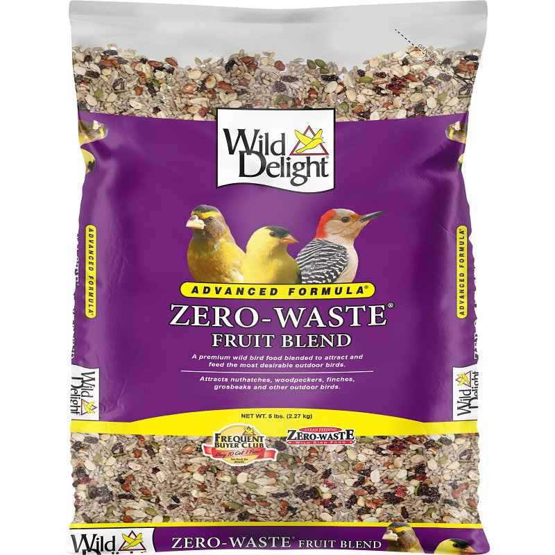 Wild Delight 360050 Dried Raisins Blended Bird Food, 5 lb, Zero-Waste, Fruit Bag