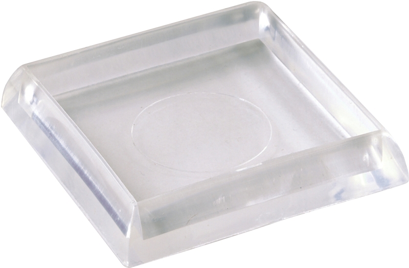 Shepherd Hardware 9089 Smooth Furniture Cup, Plastic, Clear, 1-7/8 in H x 1-7/8 in W Dimensions, Pack of 6