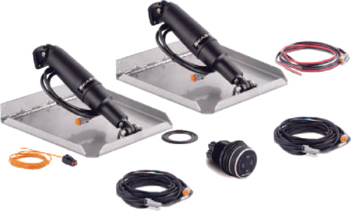 Dometic STT3233R Seastar Trim Tab System, Stubby Actuatorss, Edge Mount w/Dial Controller, 9 x 12â³