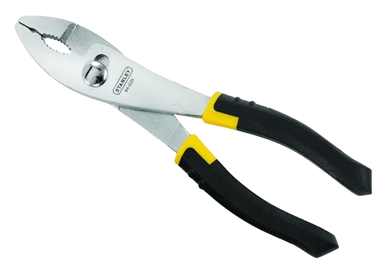 STANLEY 84-026 Slip-Joint Plier, 8-3/8 in OAL, 43/64 in Jaw Opening, Black/Yellow Handle, Ergonomic Handle, 7/8 in W Jaw