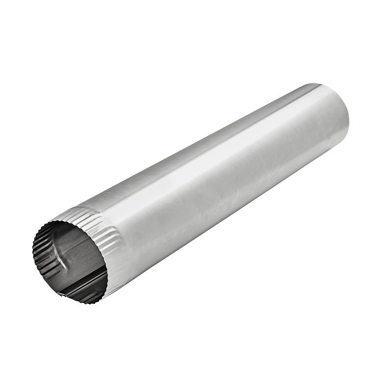 Lambro 228 Dryer Vent Pipe, 3 in Dia, 24 in L, 30 ga Gauge, Aluminum, Pack of 25