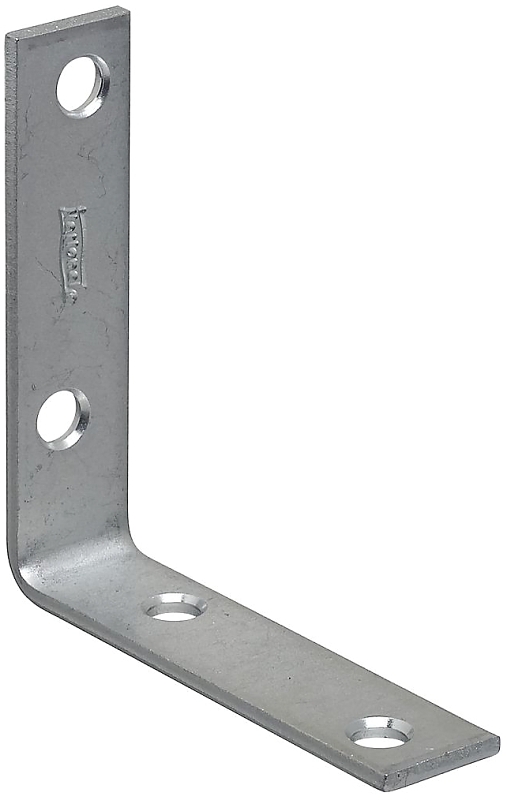 National Hardware 115BC Series N266-395 Corner Brace, 3 in L, 3/4 in W, Steel, Zinc-Plated, 0.11 in Thick Material, Pack of 40