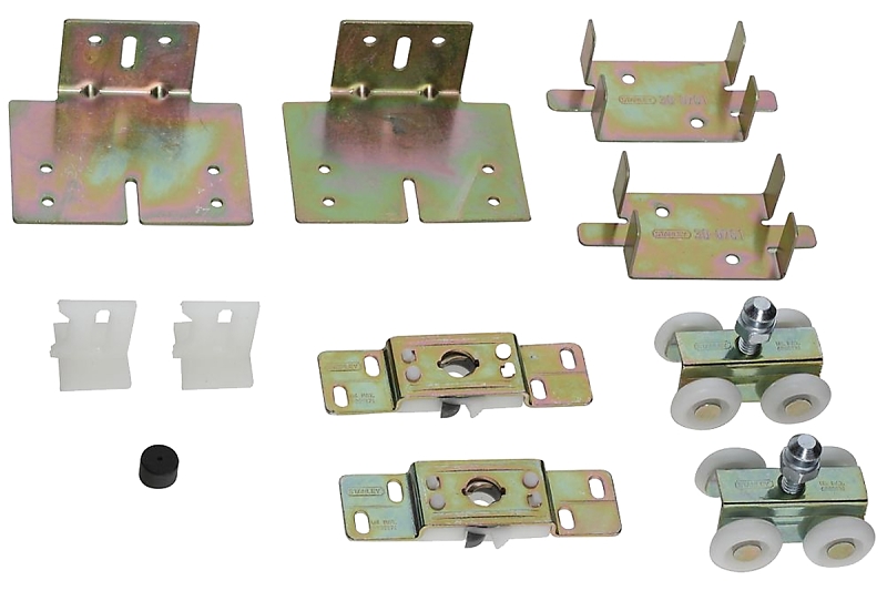 National Hardware N236-023 Pocket Door Hardware Kit, Plastic/Steel, Zinc-Plated