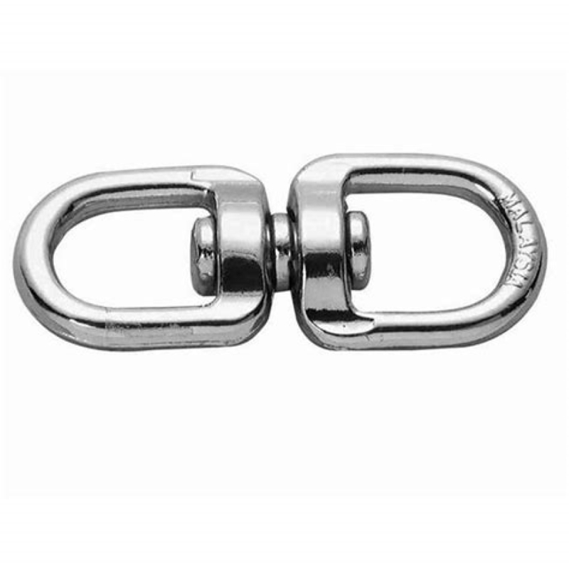 Campbell T7640302 Chain Swivel, 5/8 in Trade, 90 lb Working Load, Zinc, Nickel-Plated