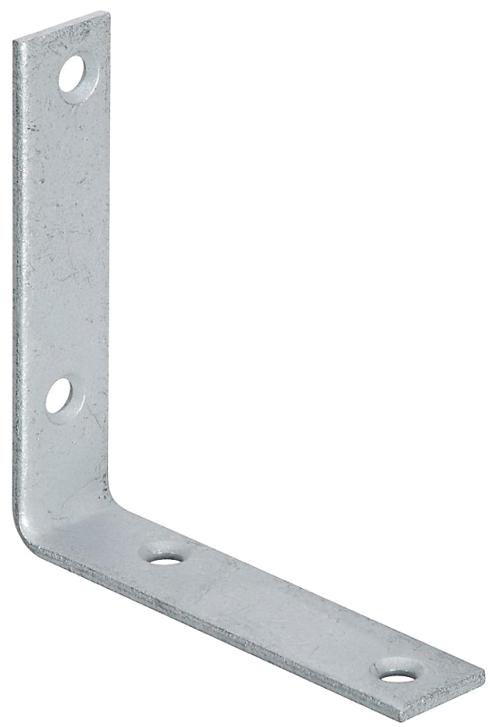 National Hardware 115BC Series N220-202 Corner Brace, 4 in L, 7/8 in W, Steel, Galvanized, 0.12 in Thick Material