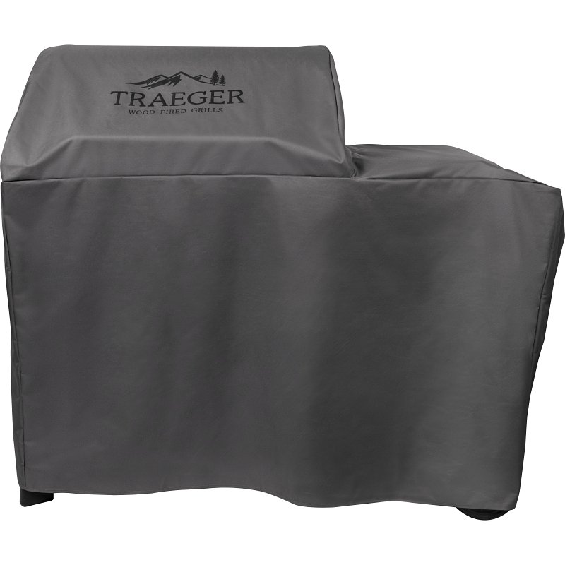 Traeger BAC759 Full-Length Grill Cover, 23 in W, 55 in D, 46 in H, Polyester, Gray