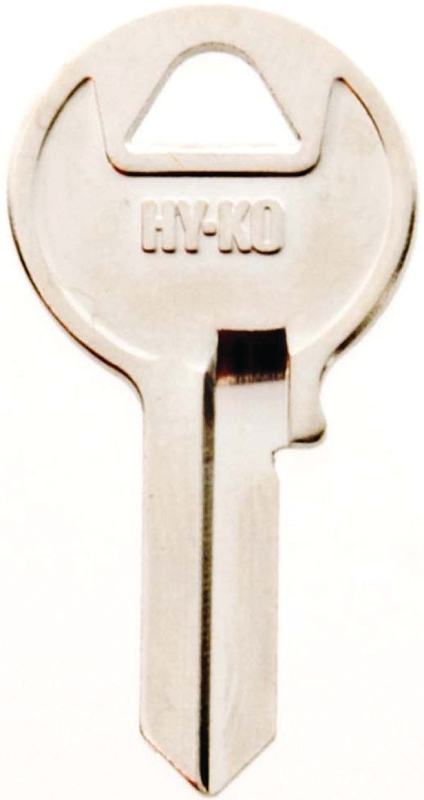 Hy-Ko 21250M1 Mechanical Key Blank, Brass, Nickel-Plated, For: Master Cabinet, House Locks and Padlocks, Pack of 250