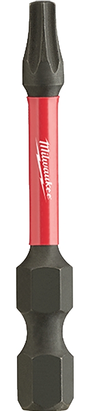 Milwaukee SHOCKWAVE 48-32-4784 Impact-Duty Power Bit, #20 Drive, Torx Drive, 1/4 in Shank, Hex Shank, 2 in L, Steel, Pack of 25