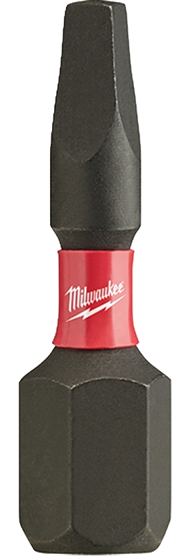 Milwaukee SHOCKWAVE 48-32-4761 Impact-Duty Screwdriver Insert Bit, #1 Drive, Square Recess Drive, 1/4 in Shank, 1 in L, Pack of 25