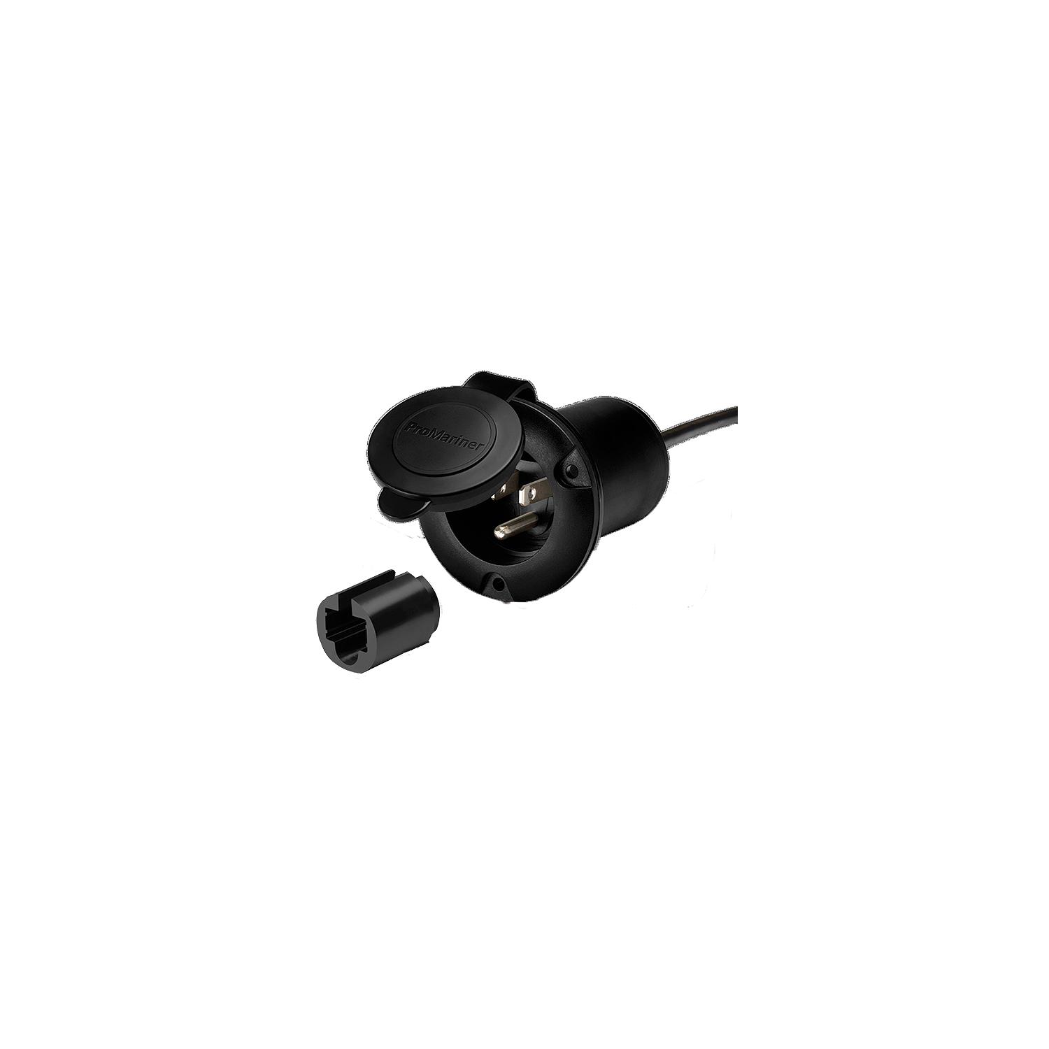 Pro Mariner 51300 AC Plug Holder+, Black