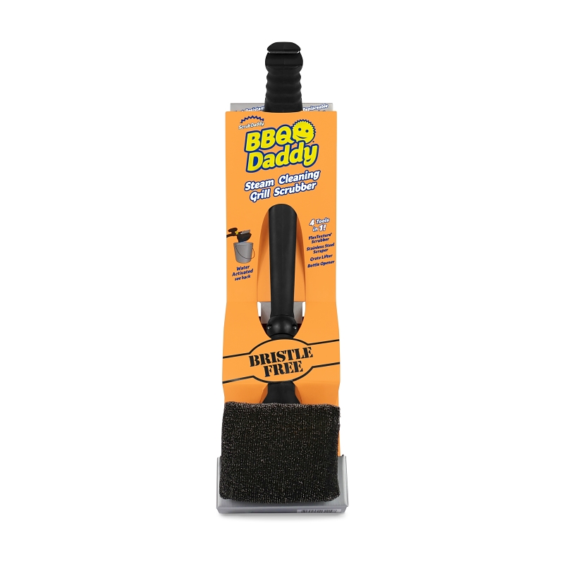 Scrub Daddy BBQ Daddy FG2100001006CS0EN Steam Cleaning Grill Scrubber 4 in L Brush 5 1 2 in W Brush Foam Bristle Pack of 6 VORG3006814 FG2100001006CS0EN