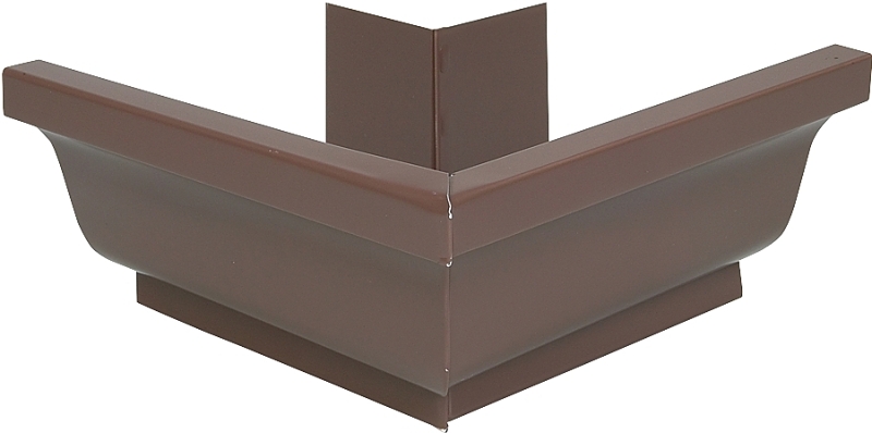 Amerimax 2520219 Gutter Miter, 5 in Gutter, Aluminum, Brown