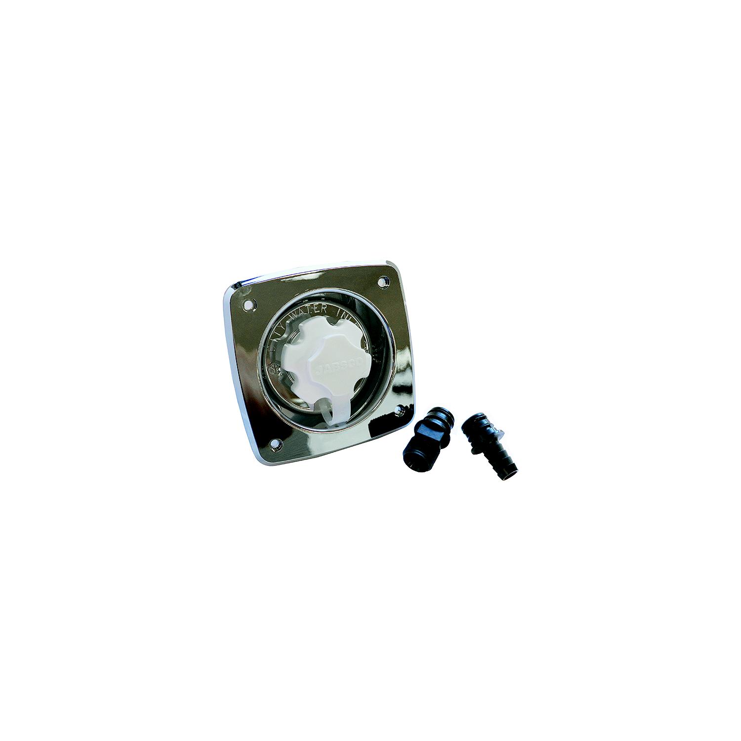 Jabsco 44412-2045 Chrome 90Â° Port Flush 45 PSI Water Pressure Regulator
