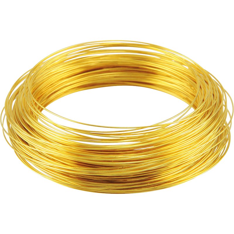 Hillman 50154 Utility Wire, 75 ft L, 28 ga Gauge, Brass