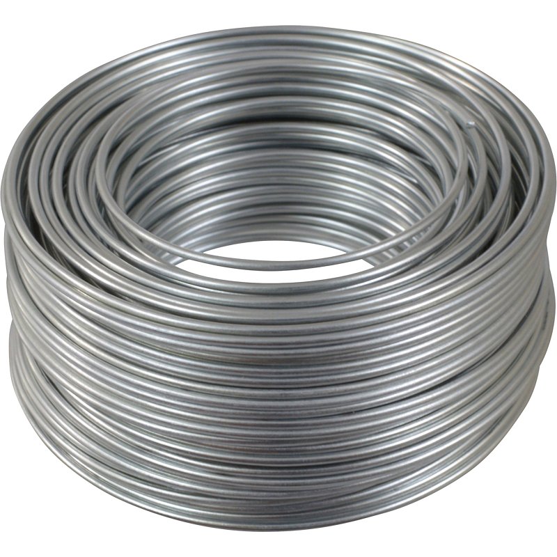 Hillman 50129 Utility Wire, 50 ft L, 18 ga Gauge, Steel, Galvanized