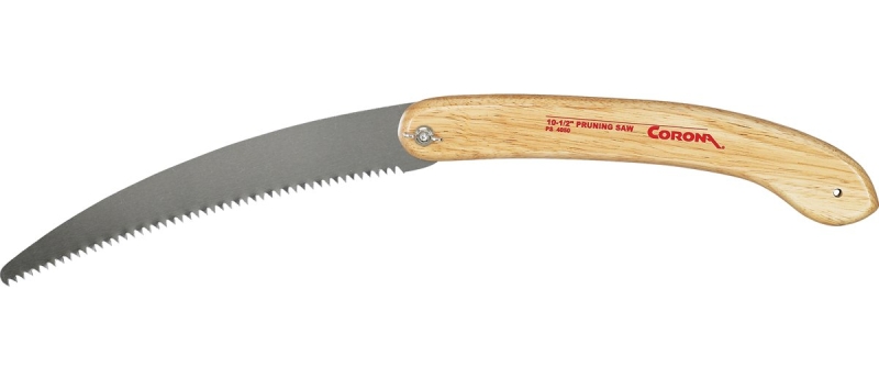 Corona PS 4050 Pruning Saw, 10-1/2 in Blade, Steel Blade, 6 TPI, Hardwood Handle, 15 in OAL