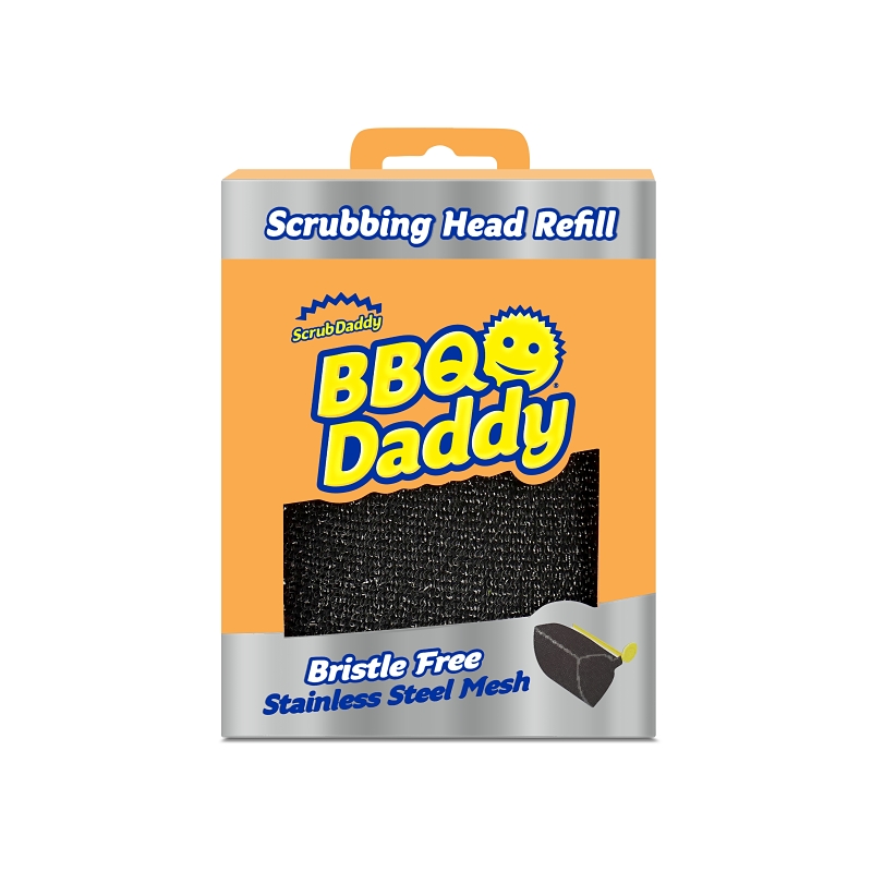 Scrub Daddy BBQ Daddy FG2100001006EA0EN Scrubbing Head Refill Foam Bristle Black Bristle Pack of 6