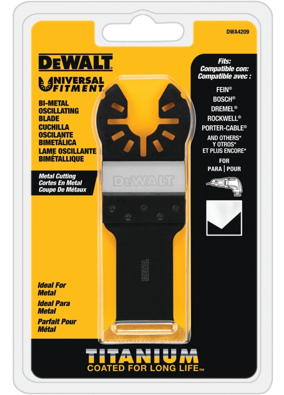 DEWALT DWA4209 General-Purpose Oscillating Blade, 1-1/4 in, Titanium