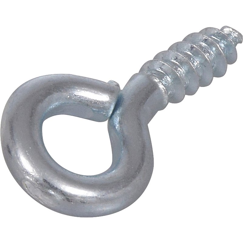 Hillman 50705 Screw Eye, 3/4 in L Thread, 2-1/2 in OAL, 5 lb Working Load, Steel, Zinc-Plated