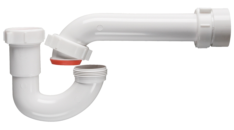 Plumb Pak 400PVCK P Trap 1 1 2 in PVC White